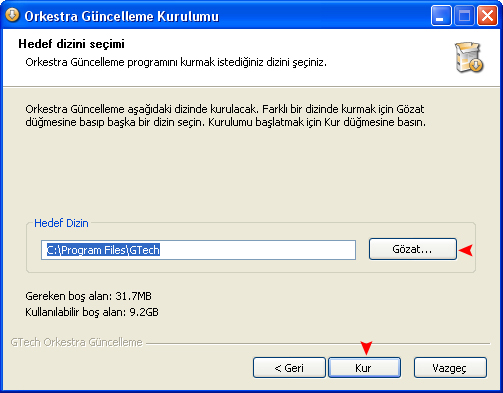 Orkestra Kurulum