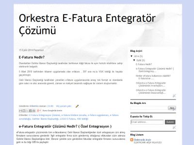 Orkestra E-Fatura Entegratör Çözümü http://entegrator-cozumu.blogspot.com.tr/