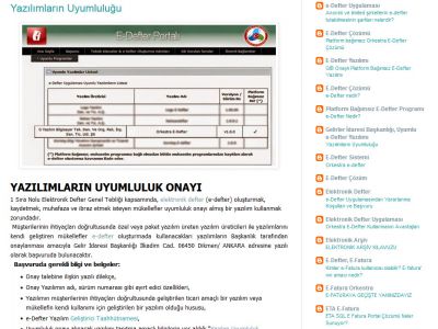 Gelirler İdaresi Başkanlığı, Uyumlu e-Defter Yazılımı http://gib-uyumlu-edefter-yazilimi.blogspot.com.tr/