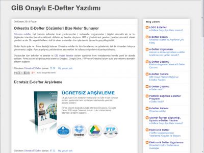 GİB Onaylı E-Defter Yazılımı http://gib-onayli-edefter-yazilimi.blogspot.com.tr/