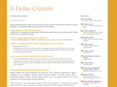 E-Defter Çözümü http://e-defter-cozumu.blogspot.com.tr/